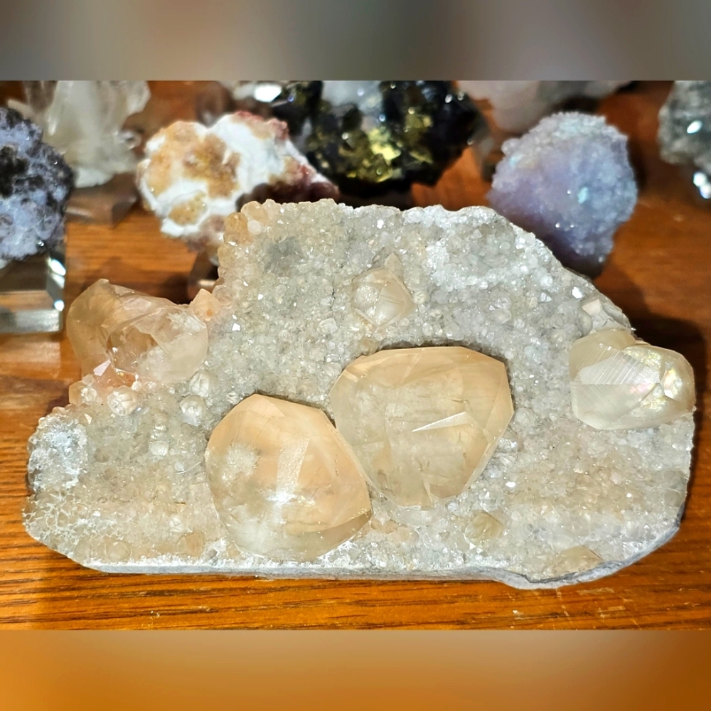 Peach Calcite from Hongshui River, Guangxi, China